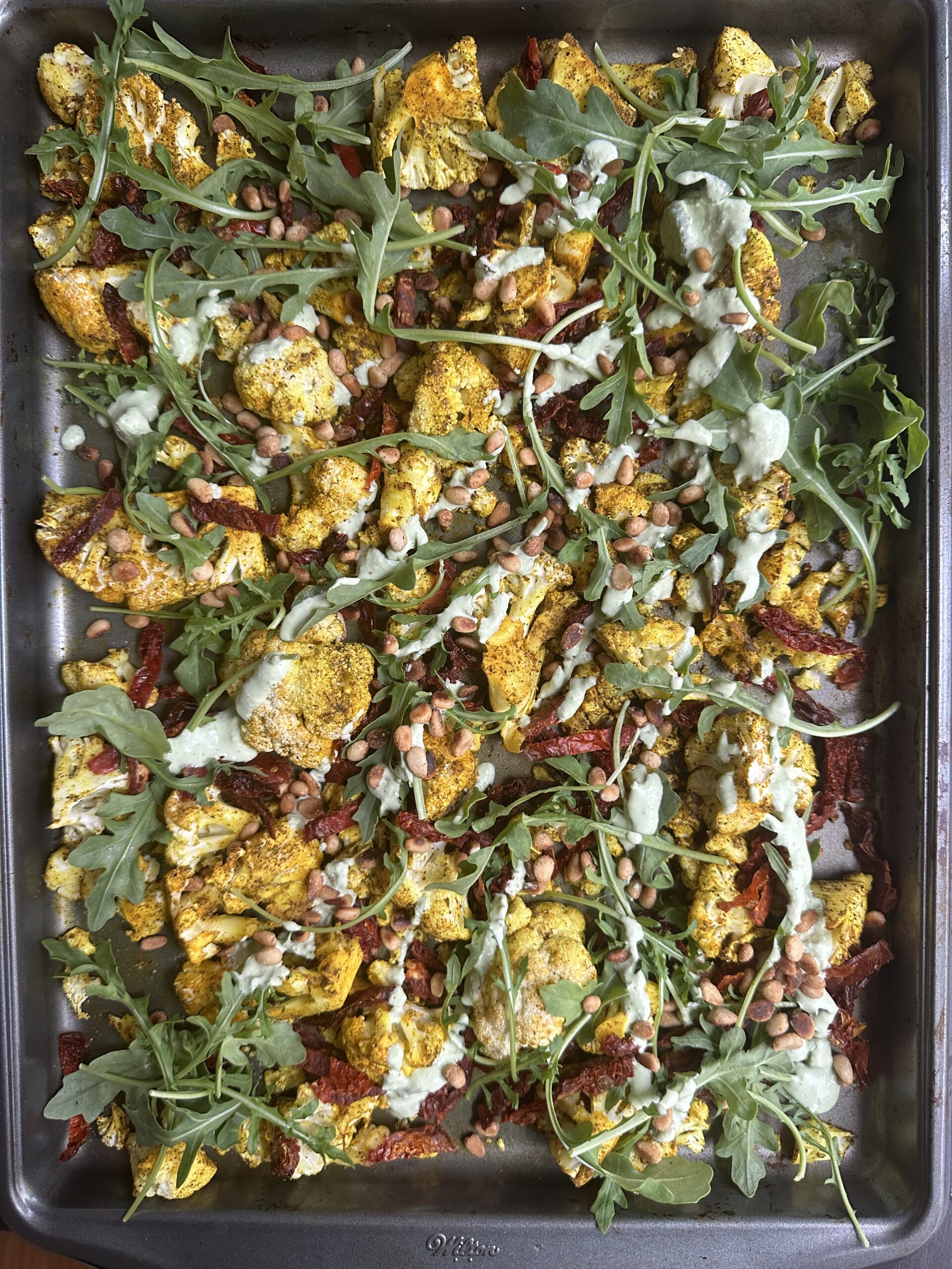 Za’atar Cauliflower with sun-dried tomatoes