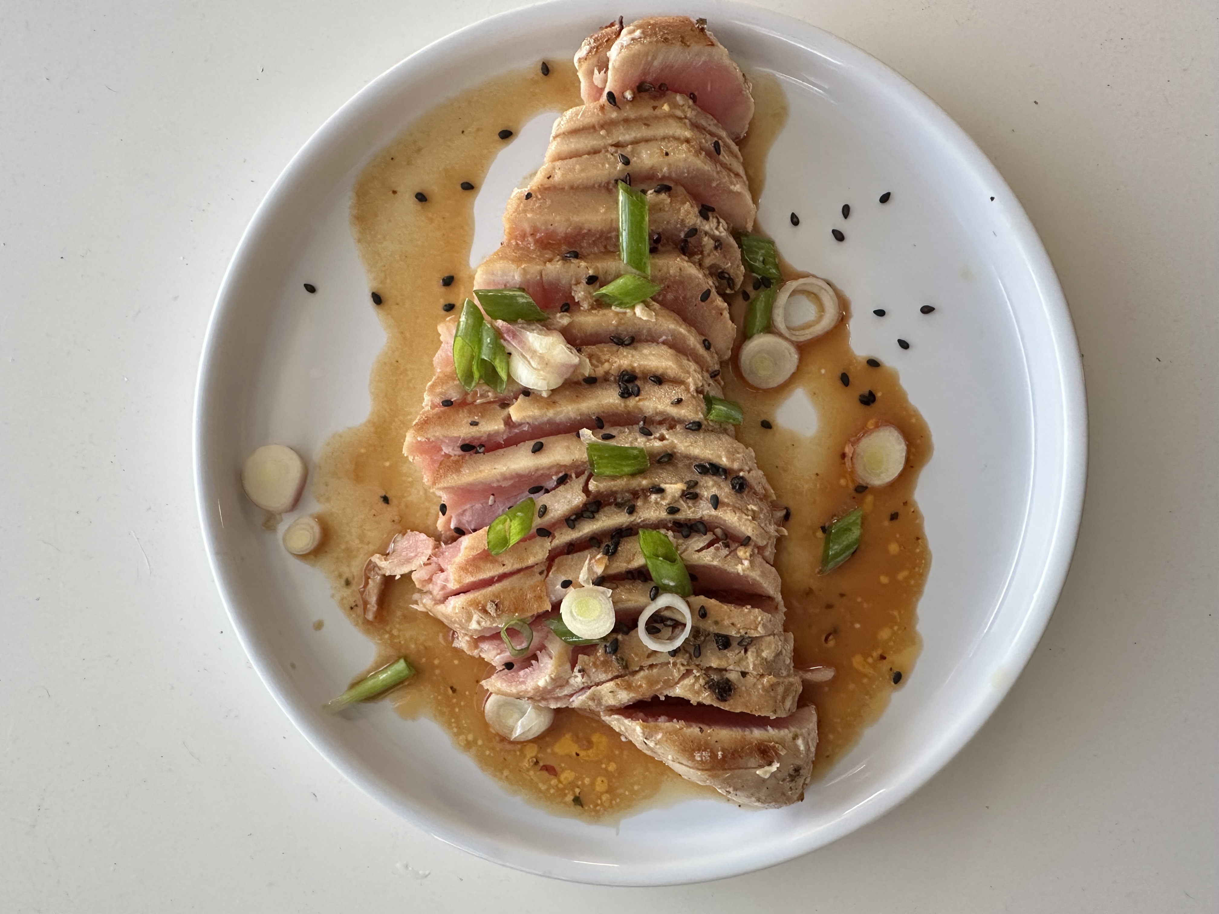 Simple Marinated and Seared Ahi Tuna